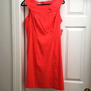 NWT Dress Barn Coral Sheath Dress Size 12